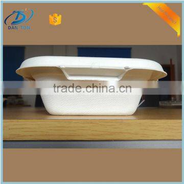 Paper Pulp Food Container Disposable Lunch Box Partitioned Meal Box photo-2