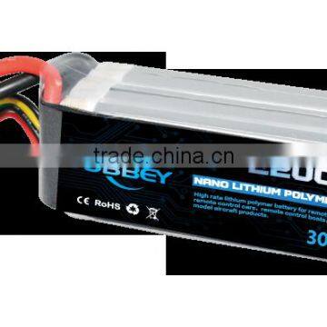18.5V 2200mah rechargable Lithium ion 30C 5S1P battery pack for vehicle