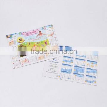 2016 latest custom soft colored magnetic calendar fridge sticker for promotion gifts