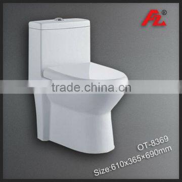 Sanitary Ware Ceramic Bathroom Double-hole Excess Eddy One piece Toilet