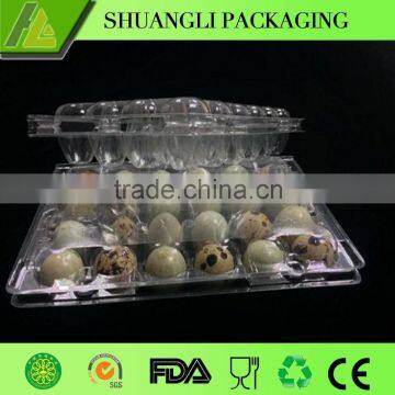 24 Holes Rectangular Clear Transparent Plastic Quail Egg Cartons photo-2