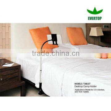 Long Arm height adjustable bed destop tablet holder flexible cell phone/Lazy bed desktop tablet call phone standTS-TPH03B