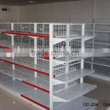 steel supermarket display goods shelf rack