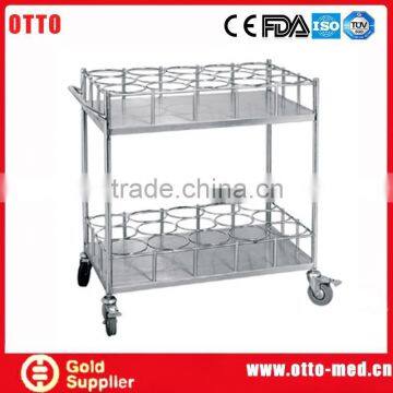 Stainless steel water bottle trolley