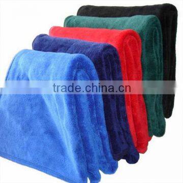 factory outlet solid coral fleece blanket