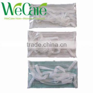 Non woven 3-ply facemask 17,5x9.5 with tie