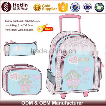 Top Quality Brand Trolley Backpack School Bag Suit