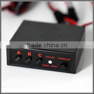 Good Quality 12V 8W Police Lamp Led Flash Light Red Blue Color Warning Light With Controller Box photo-4