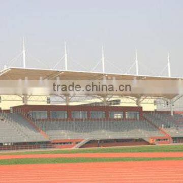 Transparent ETFE tent membrane structure for sports stand with more than 30 years guaranty