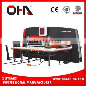 OHA" Brand MT-300E Singlel-Motor Driven CNC Turret Punch Machine, Working Station CNC Turret Punch Press machine