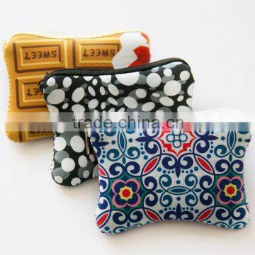 2015 Hot Sale High Quality Neoprene Coin Purse/change purse