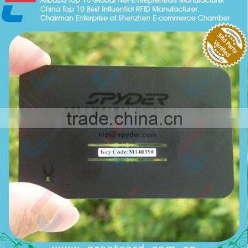 High End Black Anodized Stainless Steel Metal Member Card photo-5