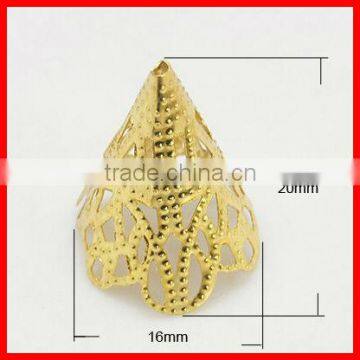 Brass Bead Caps Jewelry Components(KK-G091-G)