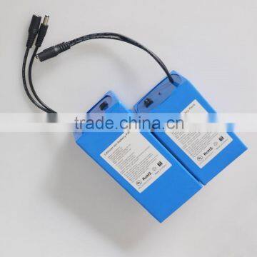 Portable lithium-ion battery 12v 7ah battery charger for LED light,cctv camera