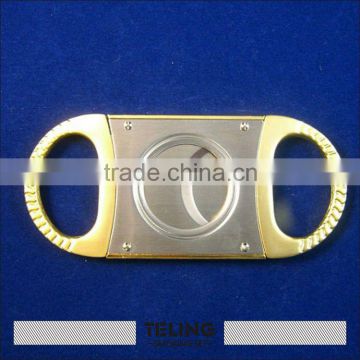 Nice Popular Stainless Steel Cigar Cutter Double Blade