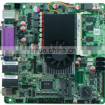 Mini ITX industrial motherboard 1037U 22nm dual VGA wide voltage 17W i3-grade DDR3 voltage 8V to 36V recommended 9V ~ 24V 2G RAM
