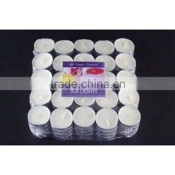 white unscented 13g tealight candle in Alu cup 100pcs in a set