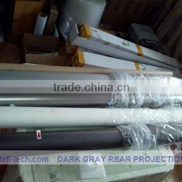 Dark gray fixed frame projection screen