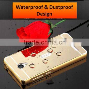 Samco Luxury Air Aluminum Metal Bumper Detachable + Mirror Hard Back Case, 2 in 1 Ultra Thin for Vivo Y28 Mobile Phone Cover photo-6