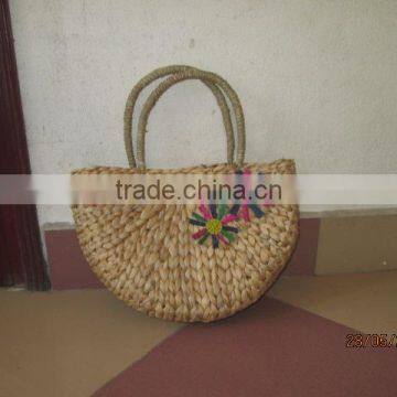 Beautiful Water Hyacinth Handbag, Useful Water Hyacinth Bag With Handles, Attractive Looking, Good Price