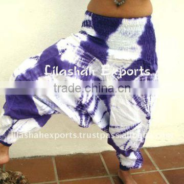 TD2100 Cotton Hand Tie Dye Batik Harem Alibaba Pant Ropa India moda hindu beachwear cloth pant dress kaftan tops garments