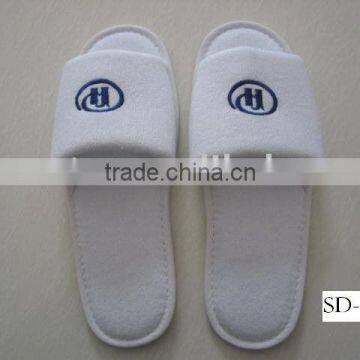 high quality Cotton velour hotel slippers