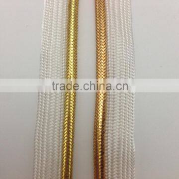 wenzhou kaiyuan factory direct supply competitive price polyester bias tape/golden lurex piping cord