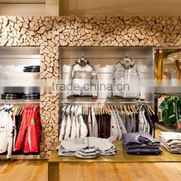 ME03 2016 Unique Wood Clothing Display Clothes Display Rack in Store Design for Garments photo-3