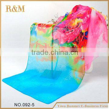 Best selling custom design large square silk scarf wholesale