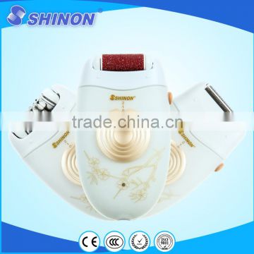 Shinon lady epilator with extra shaving and callus removing head