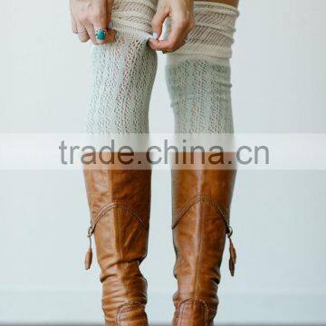 2015 Europe and United States knitting lace boot cuff socks