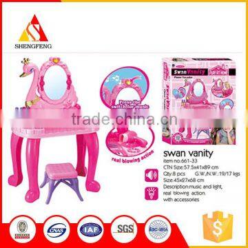 dresser furniture Kids Dresser Toy Make up Mirror Plastic Dresser Toy