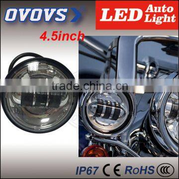 2016 Black/silver 30W 10-30V 4.5inch fog light without halo ring for H-arley