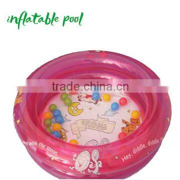 Custom Pink Inflatable Baby Swimming Pools
