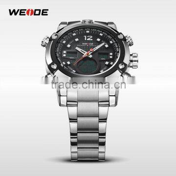 WEIDE Quartz Watches Men Male Dress Clock Luxury Brand Sport Waterproof Stopwatch Alarm Stylish Casual Clock