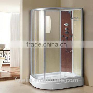 Foshan Lelin aluminum alloy bath shower enclosure cabin vanity with 6mm tempered glass JC-31