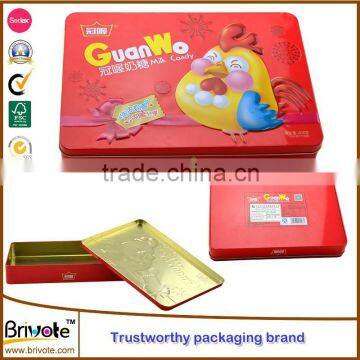 PROMOTION! wholesale custom printed cookie tin box, rectangular tin tin container, tin box                        
                                                Quality Choice