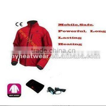 Rechargeable battery heated hockey jackets / electric motorbike jacket / softshell motorbike heated jacket / snowbord jacket