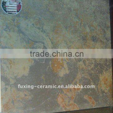 Glazed ceramic floor tile