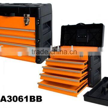 Iron tool box with drawer