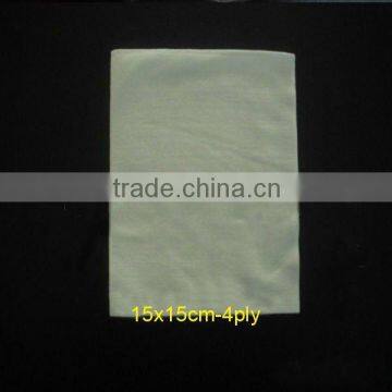 15X15cm, 4-ply, Nonwoven interlining swab