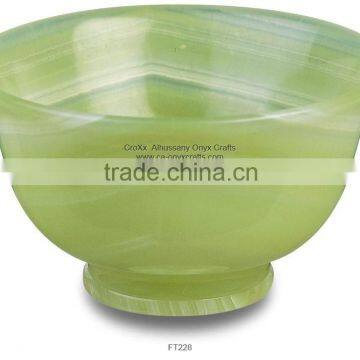 Light Green Onyx Bowl in wholesale