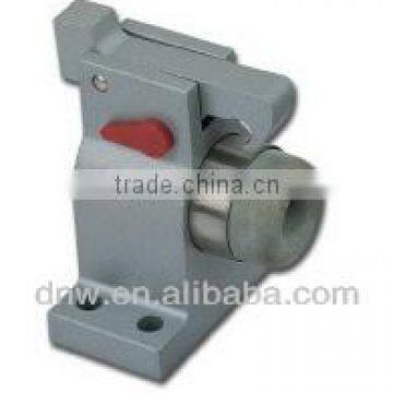 Heavy duty floor mounted aluminum door holder