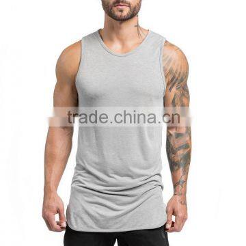 New style mens longline bodybuilding muscle tank top wholesale