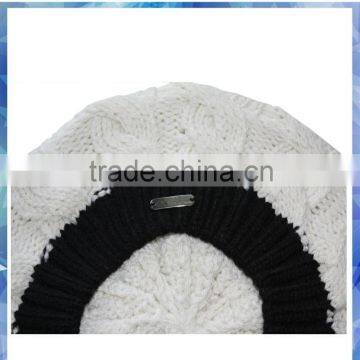Cable Knit Beret Hat for Girls/old Girls Beret Hat/white Beret Hats photo-4
