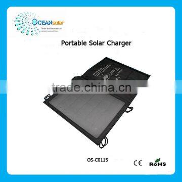 15W Portable Solar Charger Panel Outdoor Solar Phone Chargers