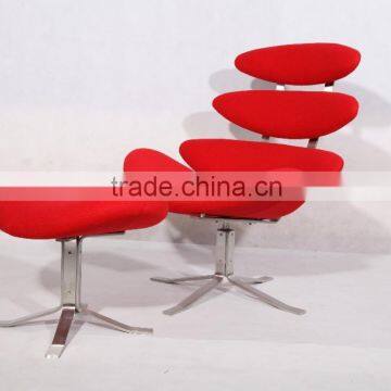 Alibaba knockoff furniture cashmere wool Poul Volther Corona chair replica