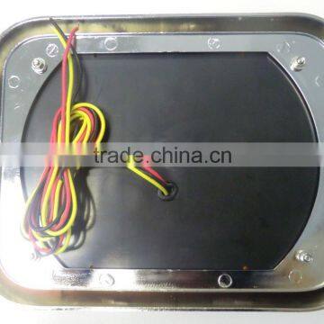 LED Ambulance Emergency Strobe Light/LED Security Emergency Flash Strobe Light(SR-AE-065H-LED-Amber)W Chrome Frame & Rubber Base