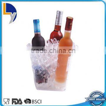 China manufacturer competitive plastic square ice bucket