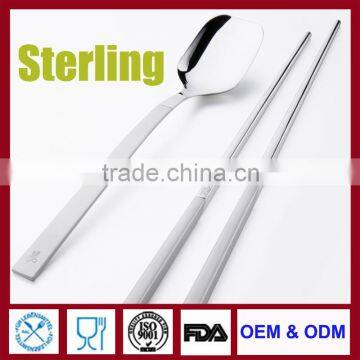 FDA Sterling silver spoon chopsticks for hotel restaurant household gift dealer and wholesale